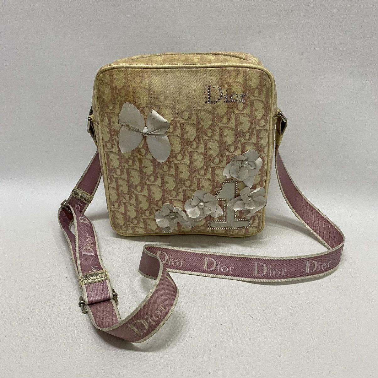 Dior ‼️LASTDROP‼️ CHRISTIAN DIOR TROTTER FLOWER SHOULDER BAG Size ONE SIZE - 2 Thumbnail