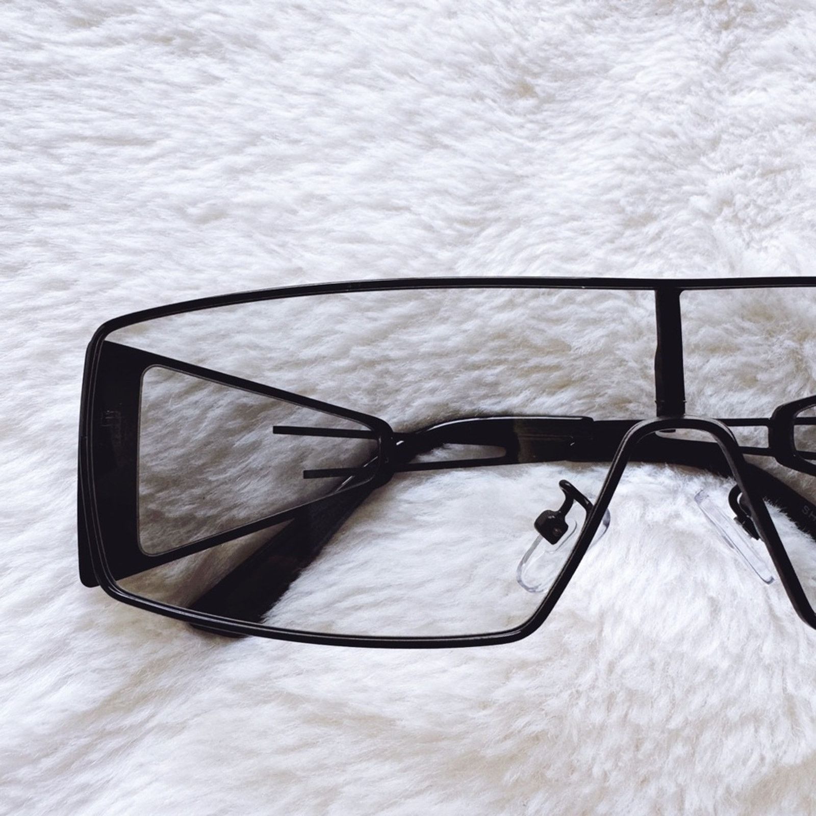Other Shane Clear Black Wrap-Around Sunglasses Size ONE SIZE - 3 Thumbnail