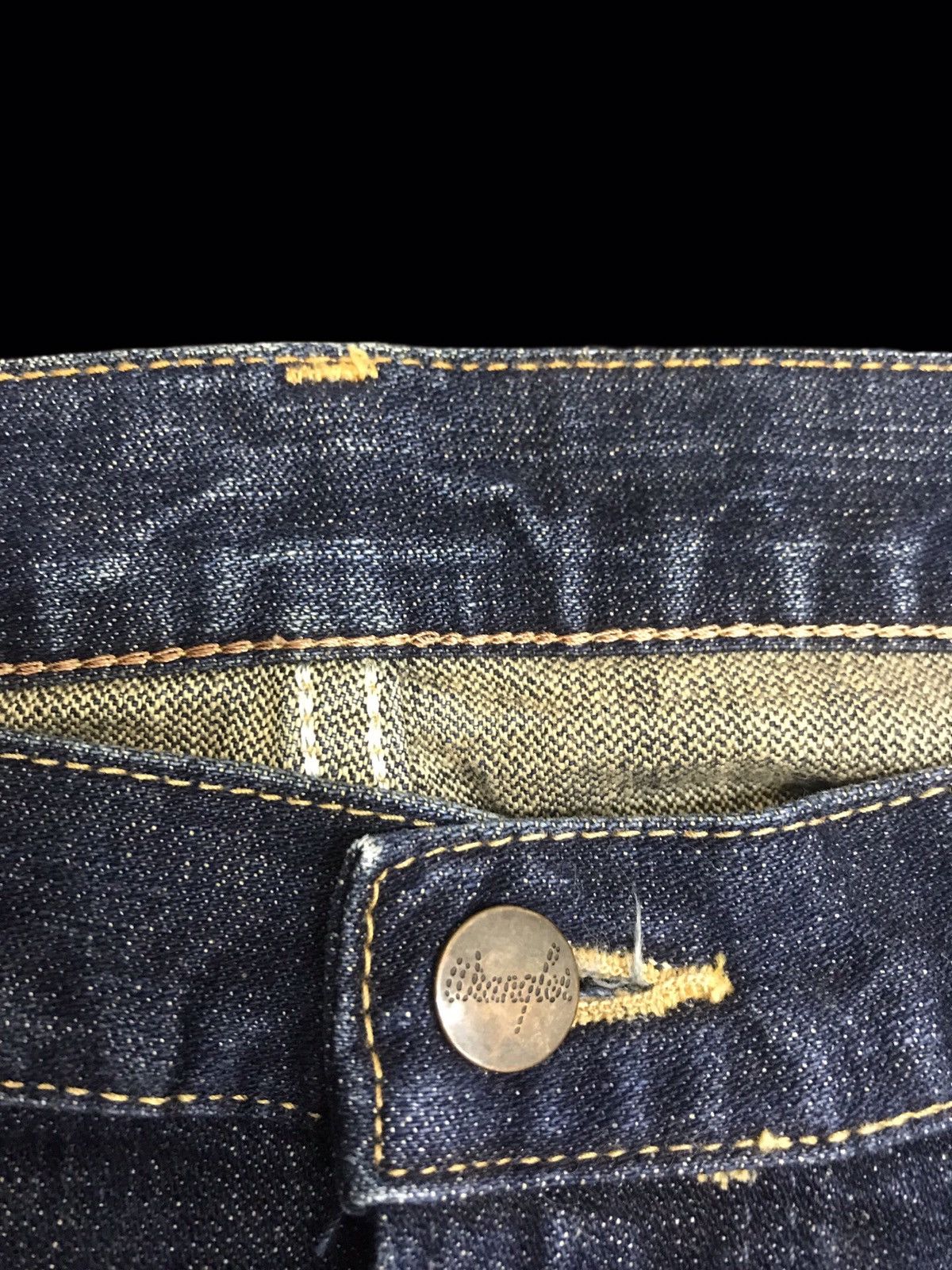 Vintage × Wrangler 💥Wrangler Stunning Stylish Rusty Wash Faded Denim F146 Size US 34 / EU 50 - 8 Thumbnail