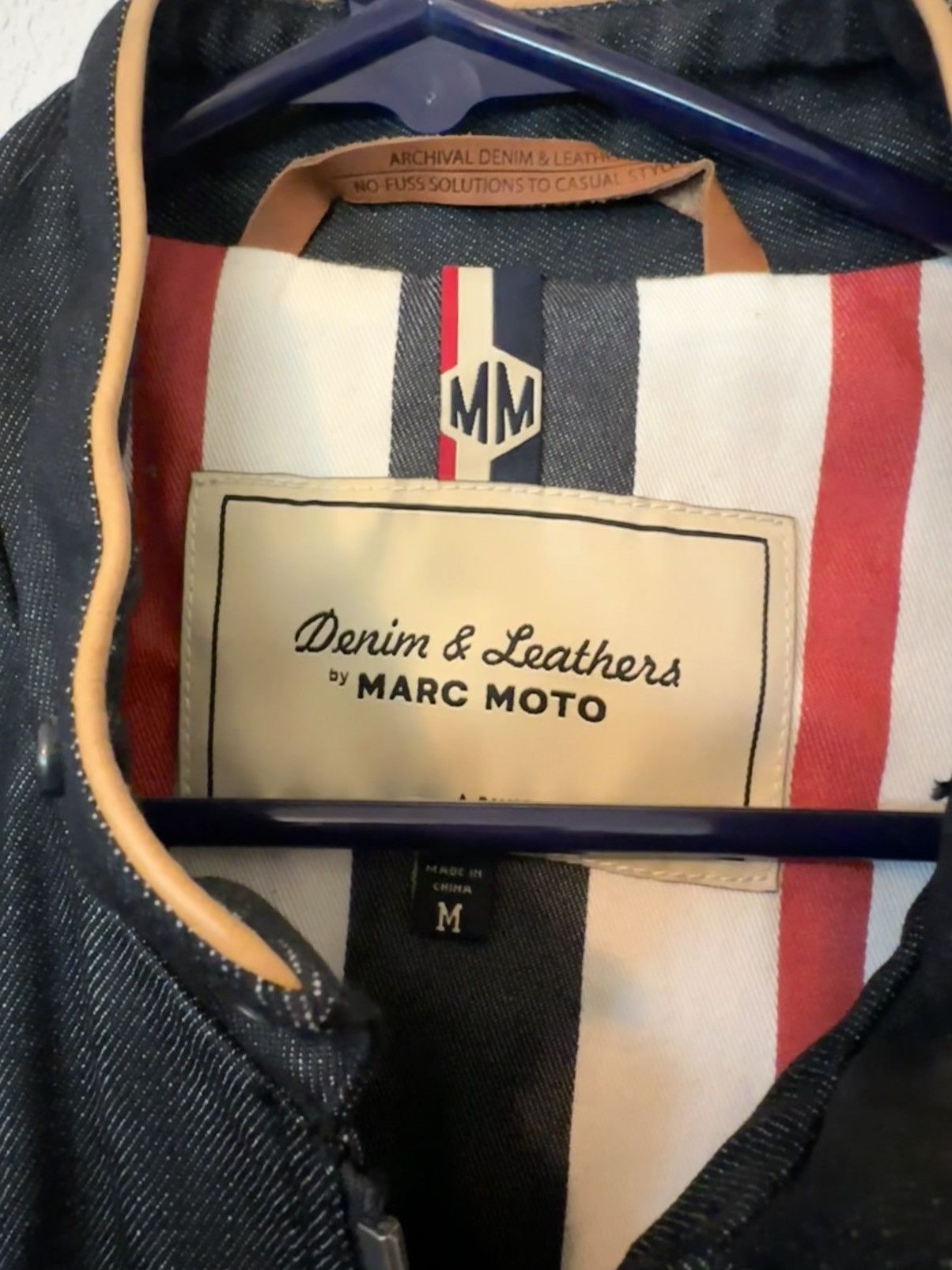 Other Marc Moto - Denim Motorcycle Jacket Size US M / EU 48-50 / 2 - 3 Thumbnail
