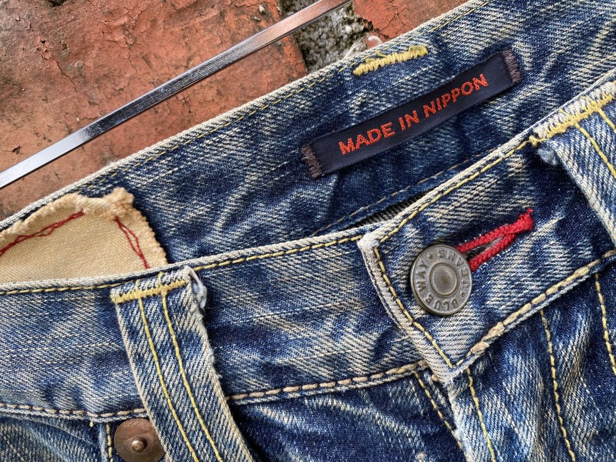Blue Blue Japan × If Six Was Nine × Tornado Mart W33x33 blue way flare japanese brand denime Size 33" - 4 Thumbnail