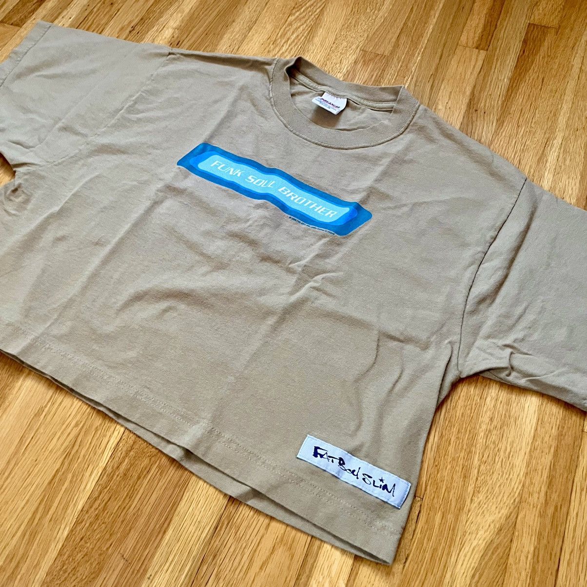 Anvil × Vintage Vintage 90s Fatboy Slim crop t-shirt Size US XL / EU 56 / 4 - 4 Thumbnail
