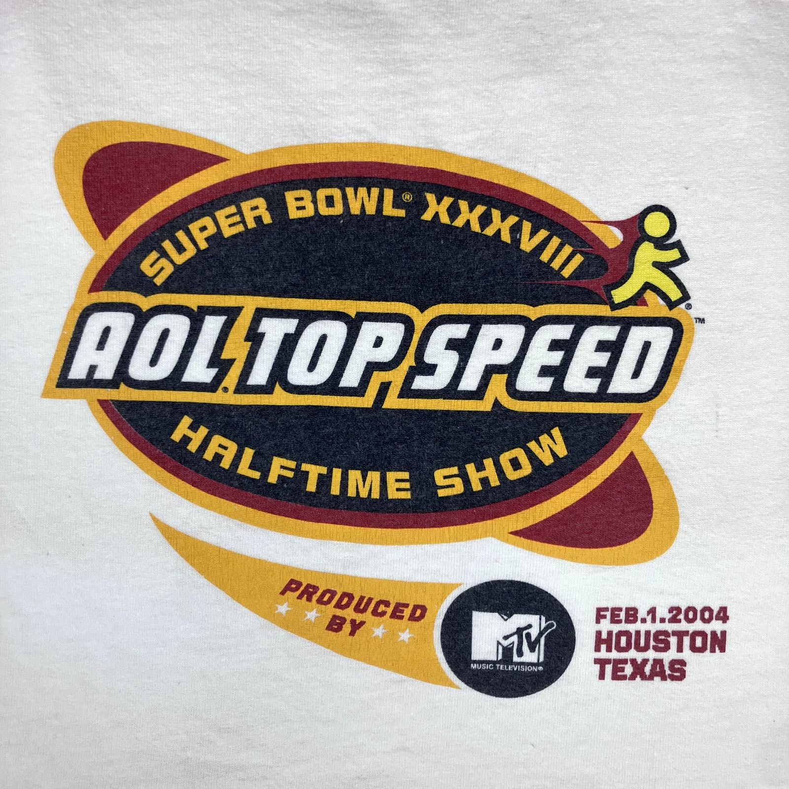 Fruit Of The Loom × Vintage Vintage 2004 Superbowl XXXVIII MTV Halftime Show T-shirt Size US XL / EU 56 / 4 - 7 Thumbnail