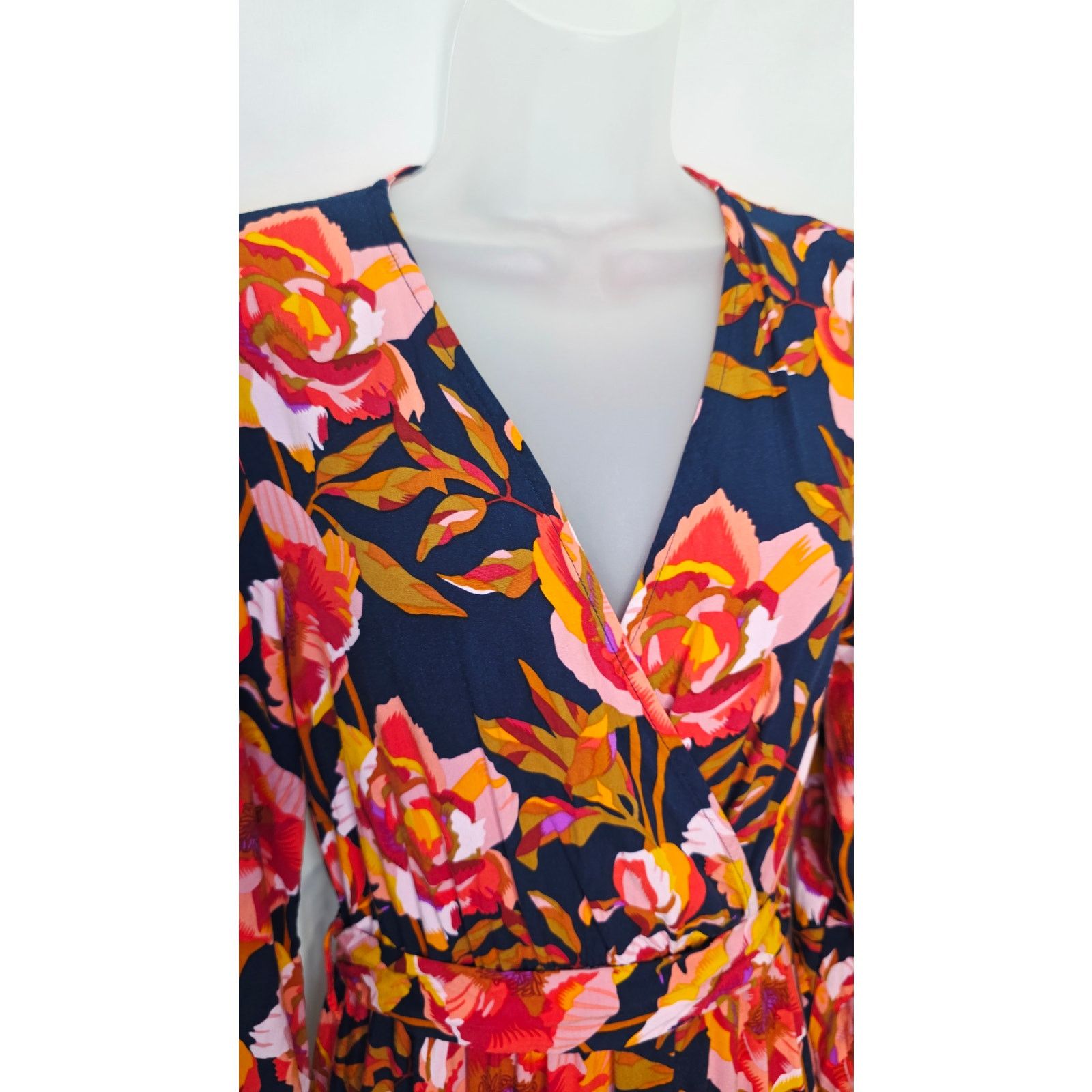 Other Petal & Pup Floral Midi Dress Womens Medium Belted boho Size M / US 6-8 / IT 42-44 - 6 Thumbnail