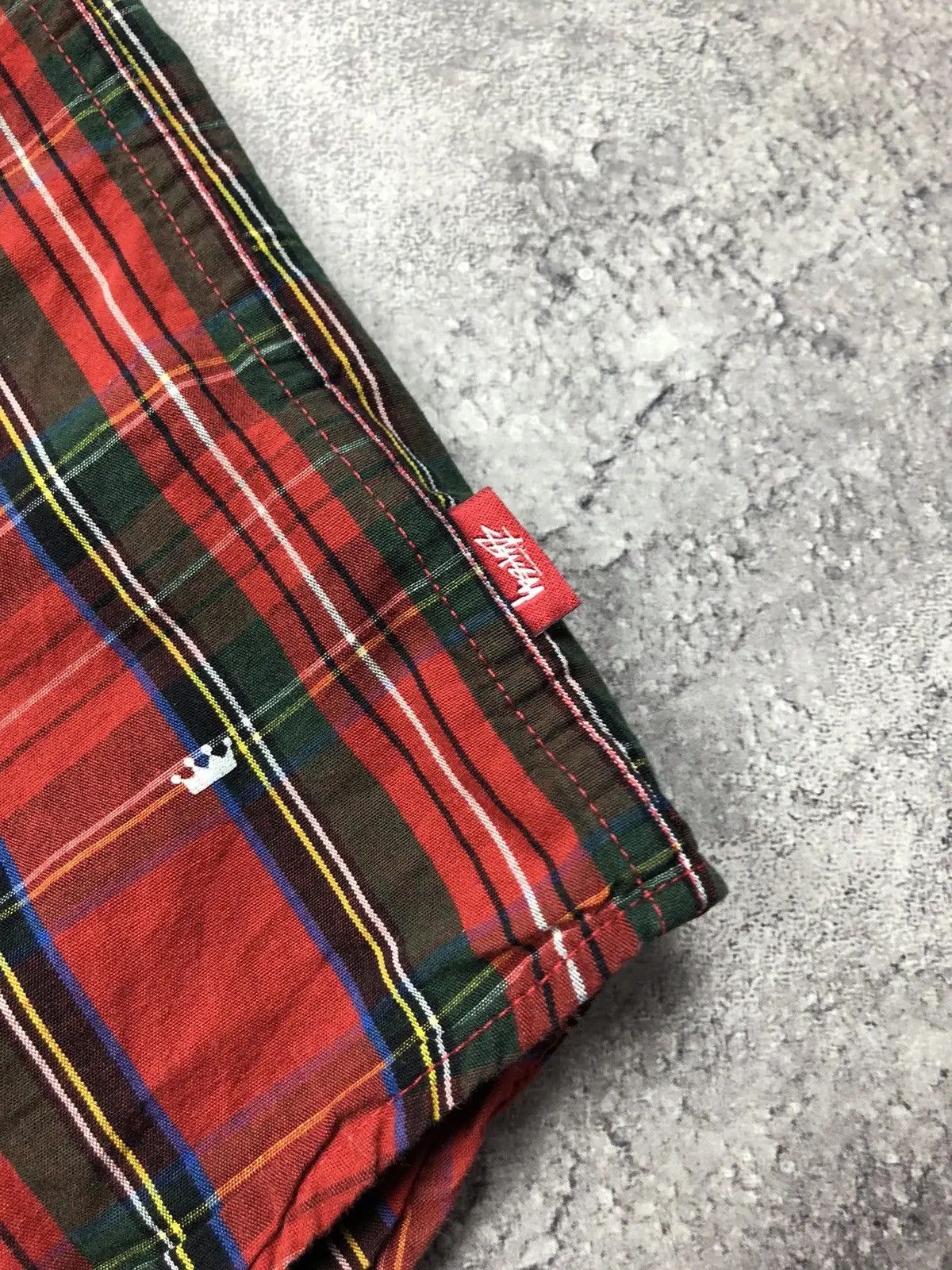 Stussy STUSSY Hype Checkered Monogram Crown Logo Streetwear Y2kRare Size US S / EU 44-46 / 1 - 8 Thumbnail