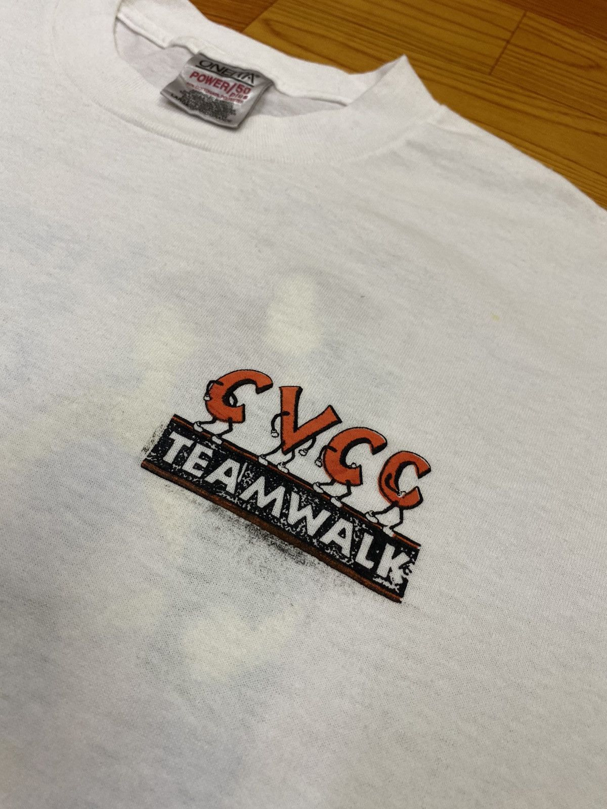 Vintage Vintage 90s CVCC Walk America Tee Size US L / EU 52-54 / 3 - 2 Thumbnail