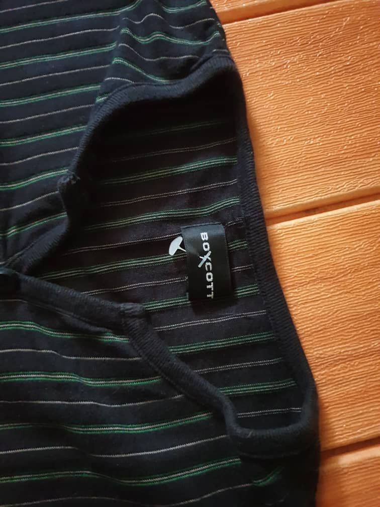 Boycott Boycott Japanese brand stripe longsleeve shirt Size US M / EU 48-50 / 2 - 2 Thumbnail
