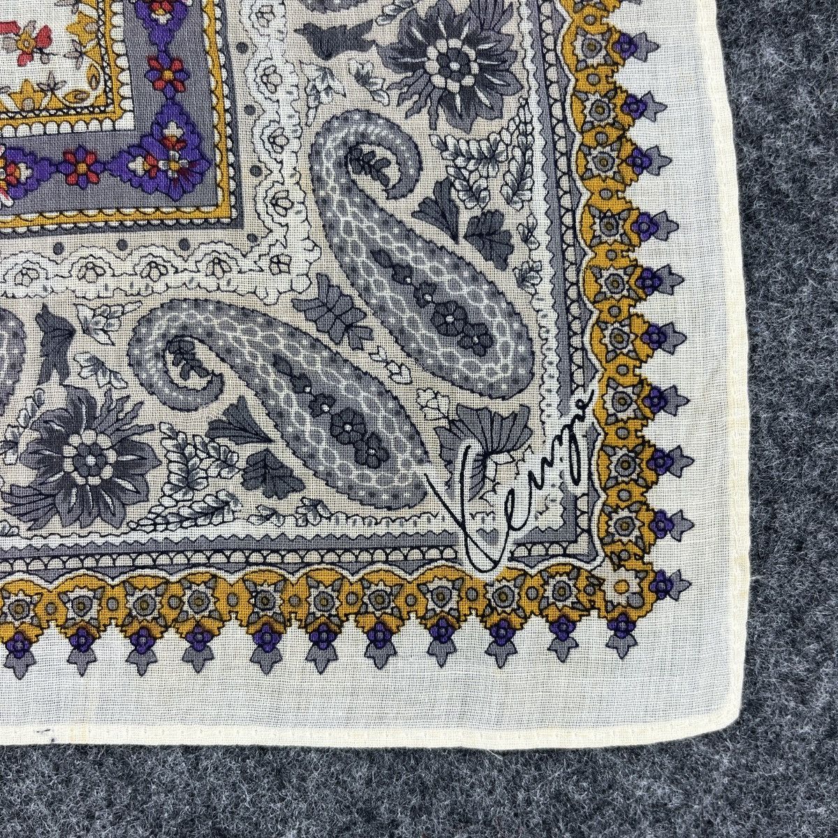 Kenzo Kenzo Paisley Handkerchief / Bandana / Neckerchief B220 Size ONE SIZE - 5 Thumbnail
