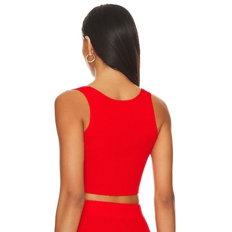 Other Lita by Ciara True Rib Crop Top - Fiery Red - size M Size M / US 6-8 / IT 42-44 - 6 Thumbnail