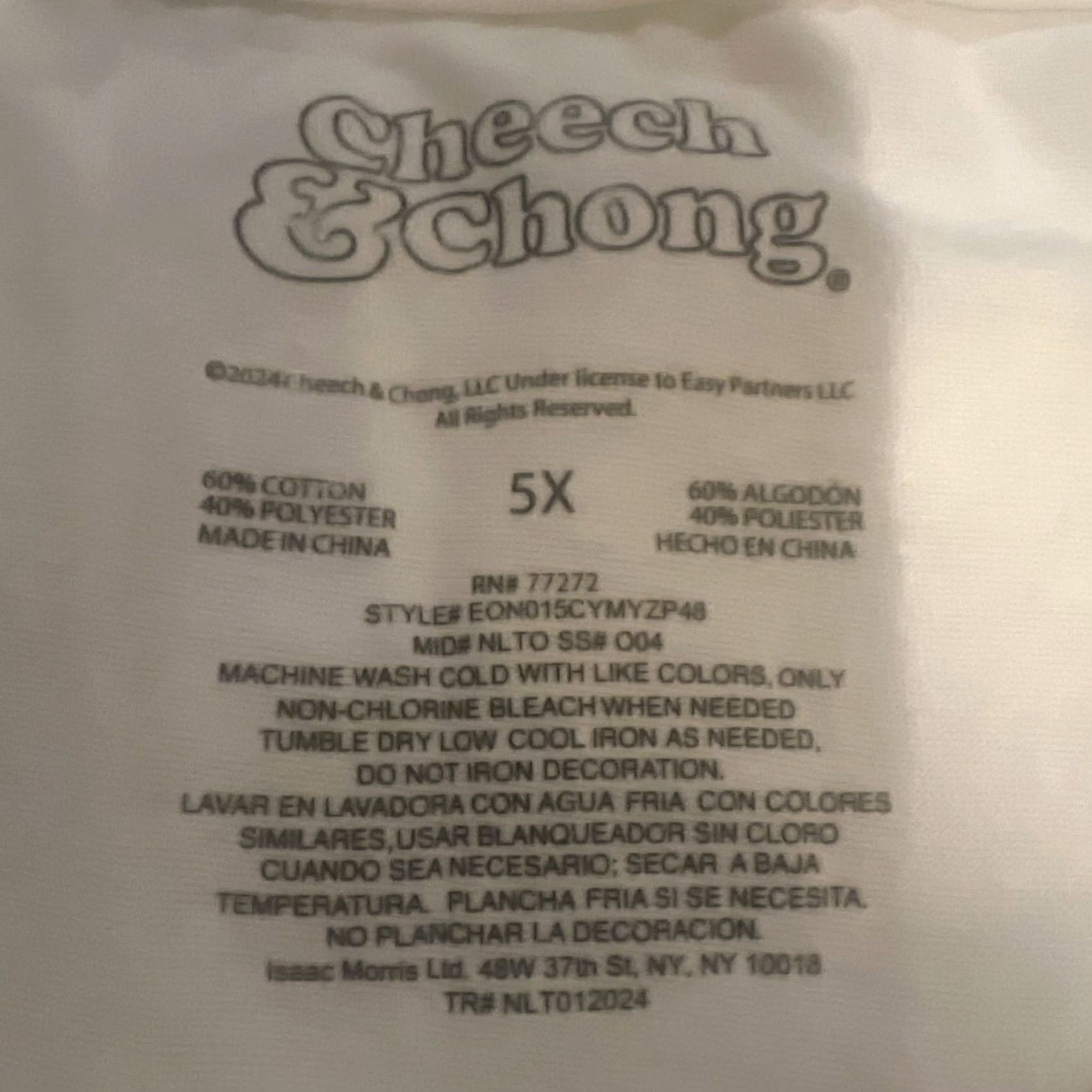 Vintage VINTAGE Cheech & Chong Shirt 5XL Beige Short Sleeve Crew Neck Logo Graphic Tee Men 70’s Weed Caricatures Limited Edition Size US XXL / EU 58 / 5 - 7 Thumbnail