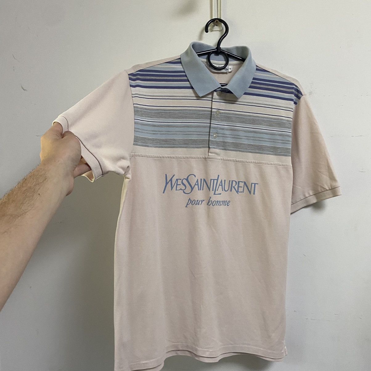 Yves Saint Laurent Vintage Yves Saint Laurent Polo shirt Big Logo Y2k Size US M / EU 48-50 / 2 - 3 Thumbnail