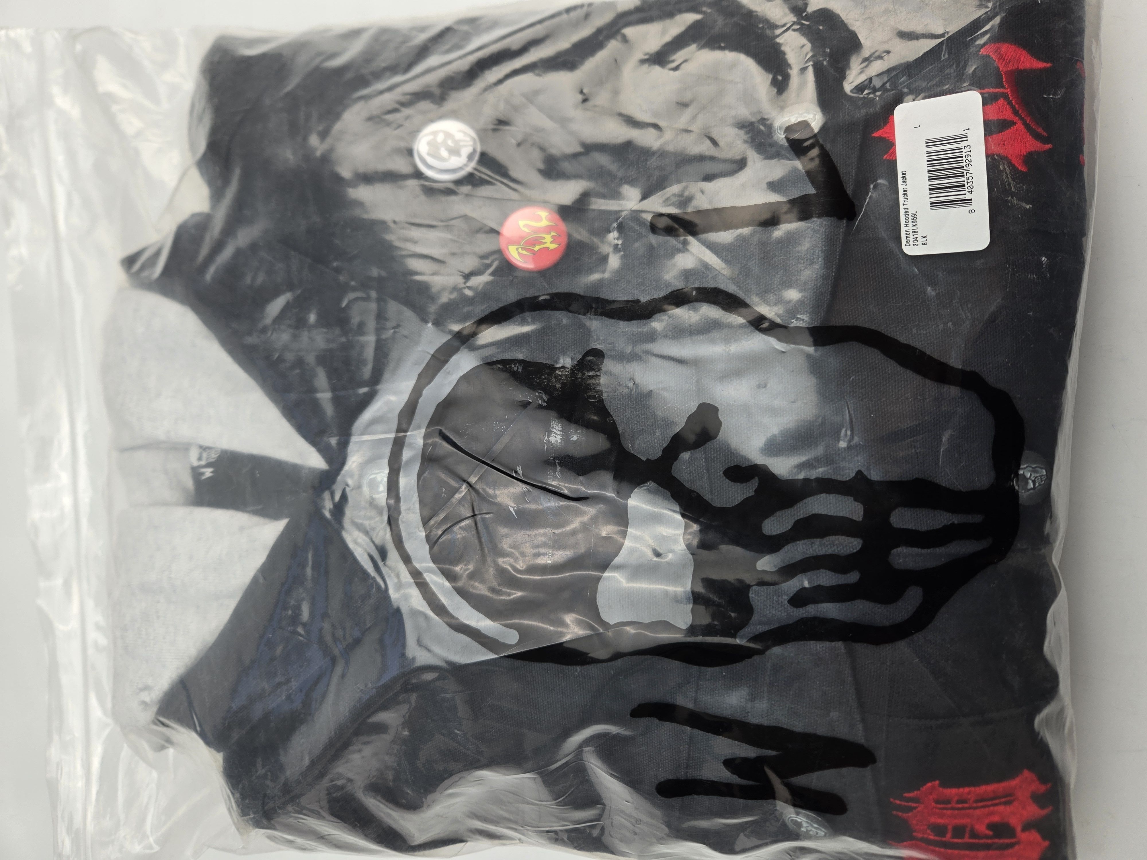 Warren Lotas Demon Hooded Denim Trucker Jacket Size US L / EU 52-54 / 3 - 13 Thumbnail