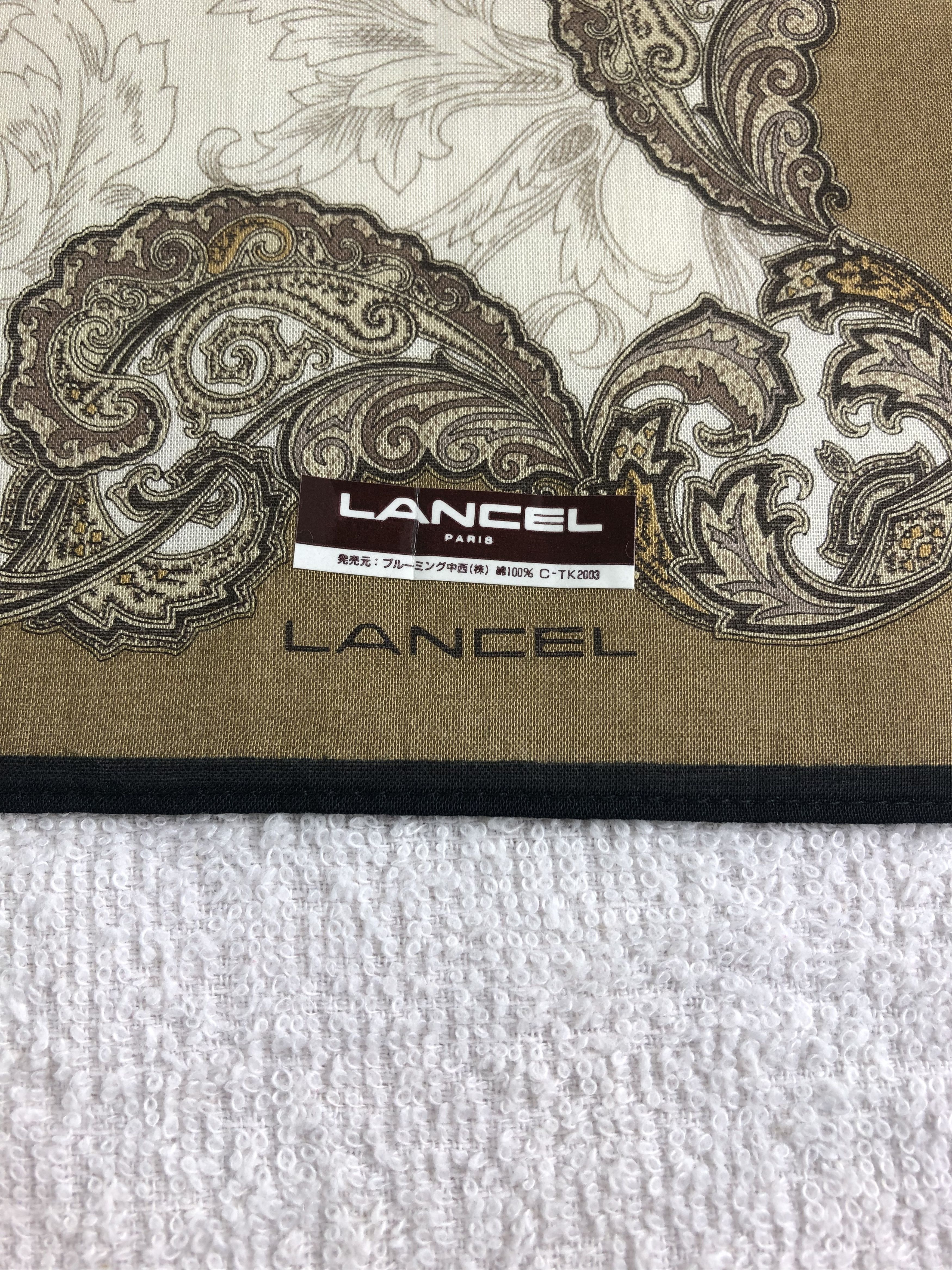 Lancel Lancel Paislee Handkerchief / Bandana / Neckerchief C287 Size ONE SIZE - 5 Thumbnail