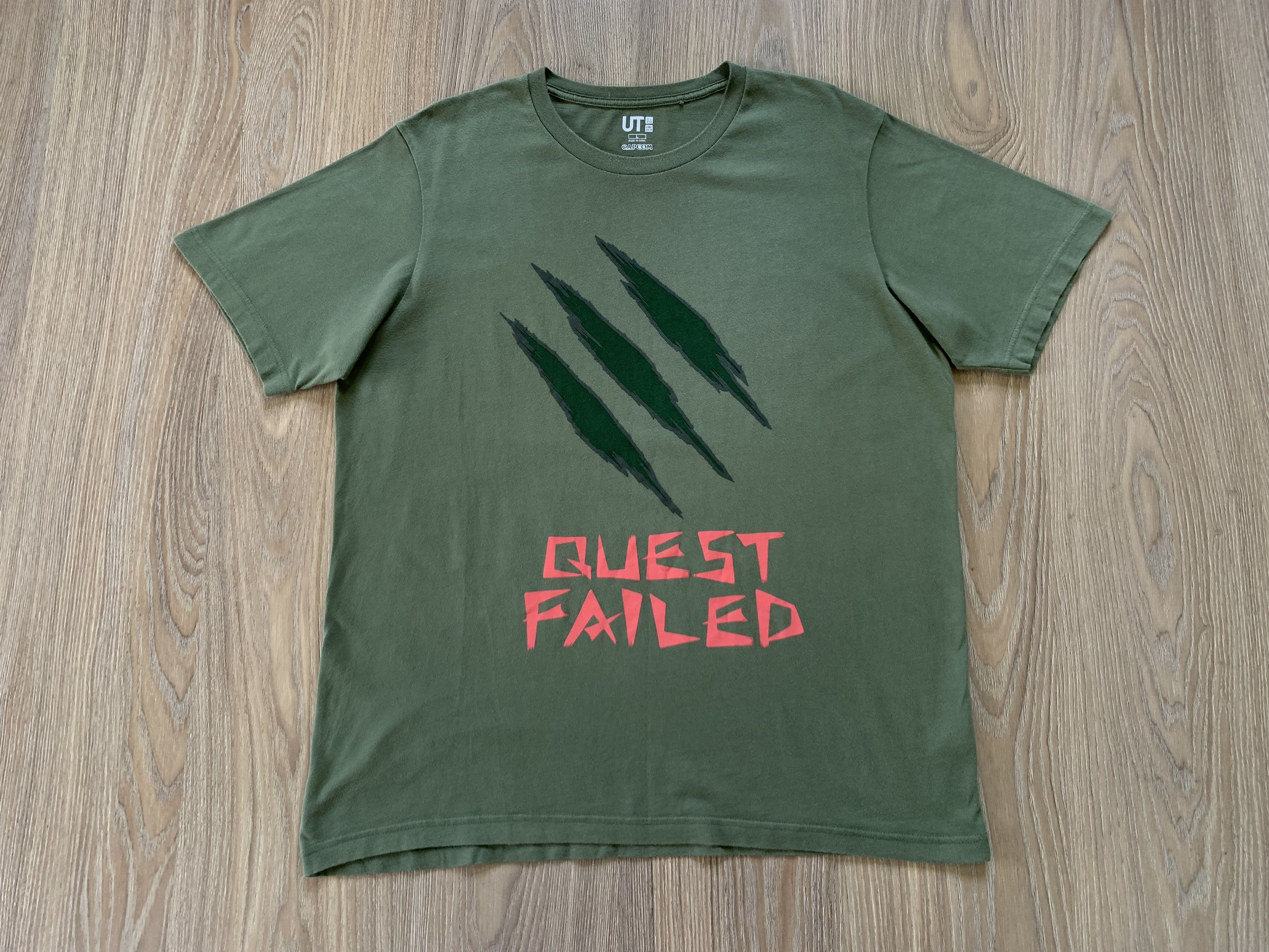 Uniqlo Uniqlo UT Monster Hunter Capcom Quest Failed T-Shirt Size US L / EU 52-54 / 3 - 3 Thumbnail