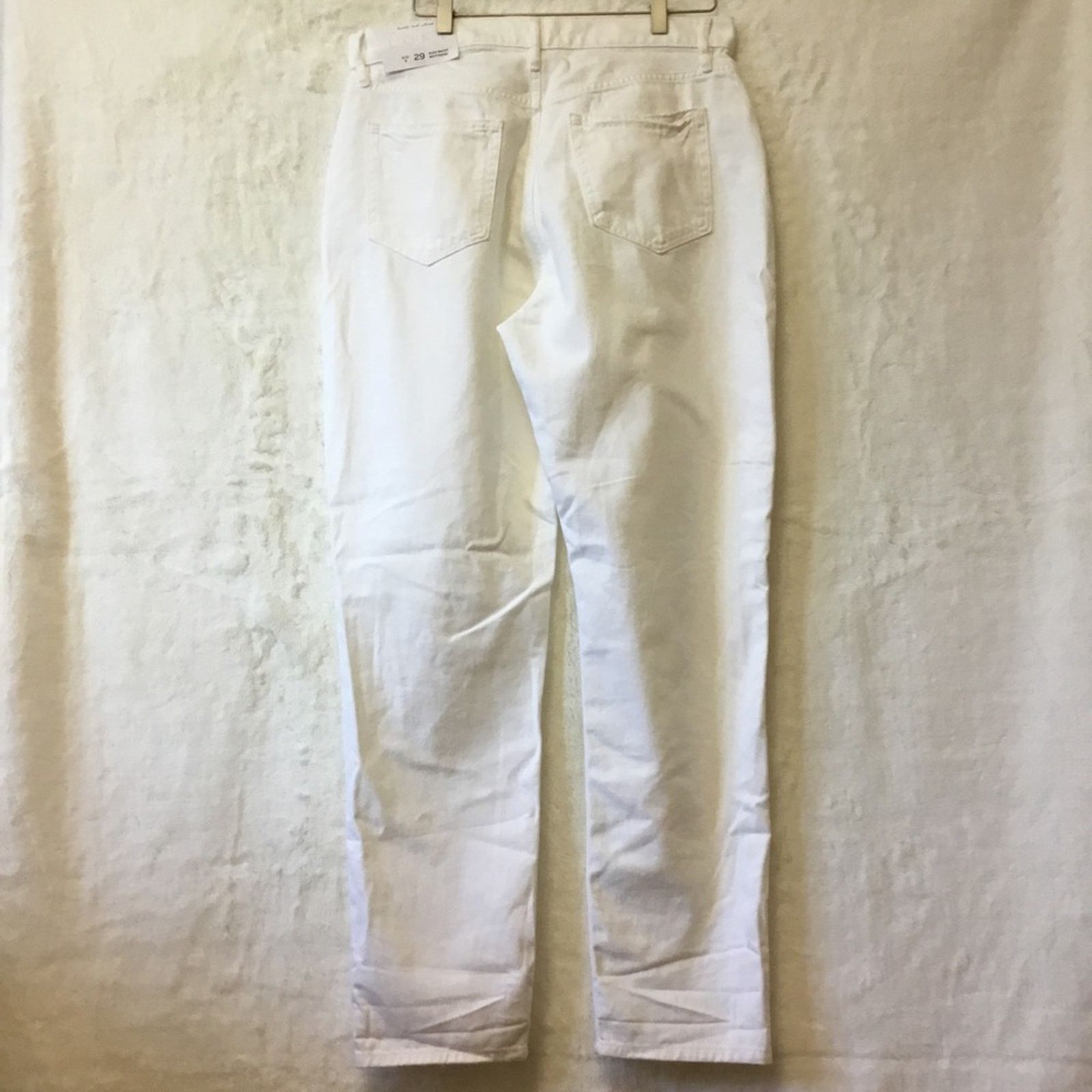 Loft Loft White High Waist Boyfriend Jeans Size 29" - 11 Thumbnail