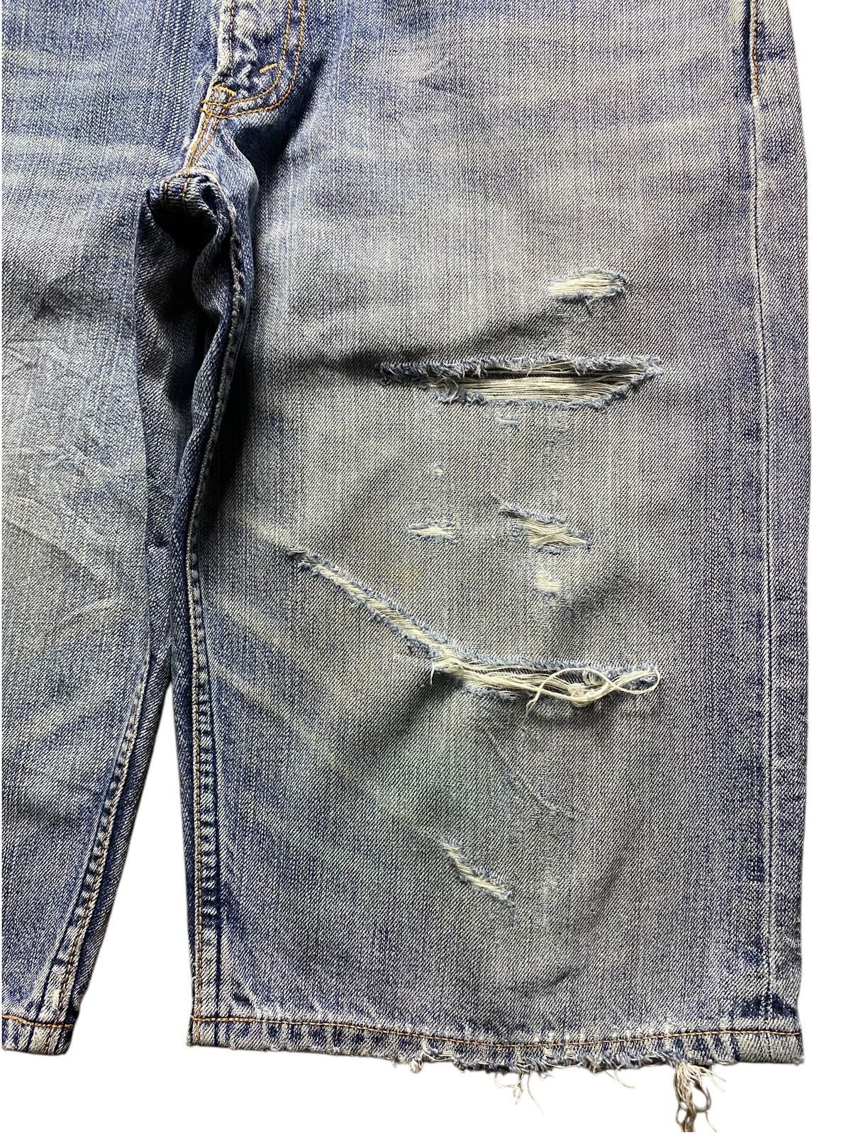 Levi's Vintage Clothing Vintage Levis 503 Denim Distressed Short Jeans Size US 34 / EU 50 - 4 Thumbnail