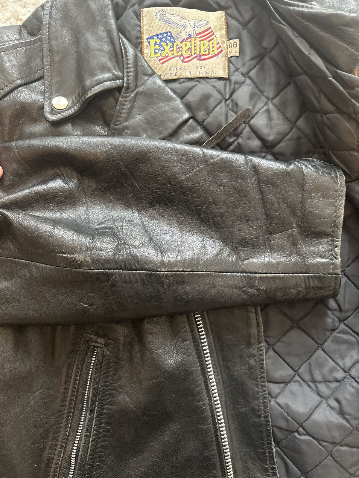 Vintage Vintage Excelled Motorcycle Leather Jacket Size US XL / EU 56 / 4 - 7 Thumbnail
