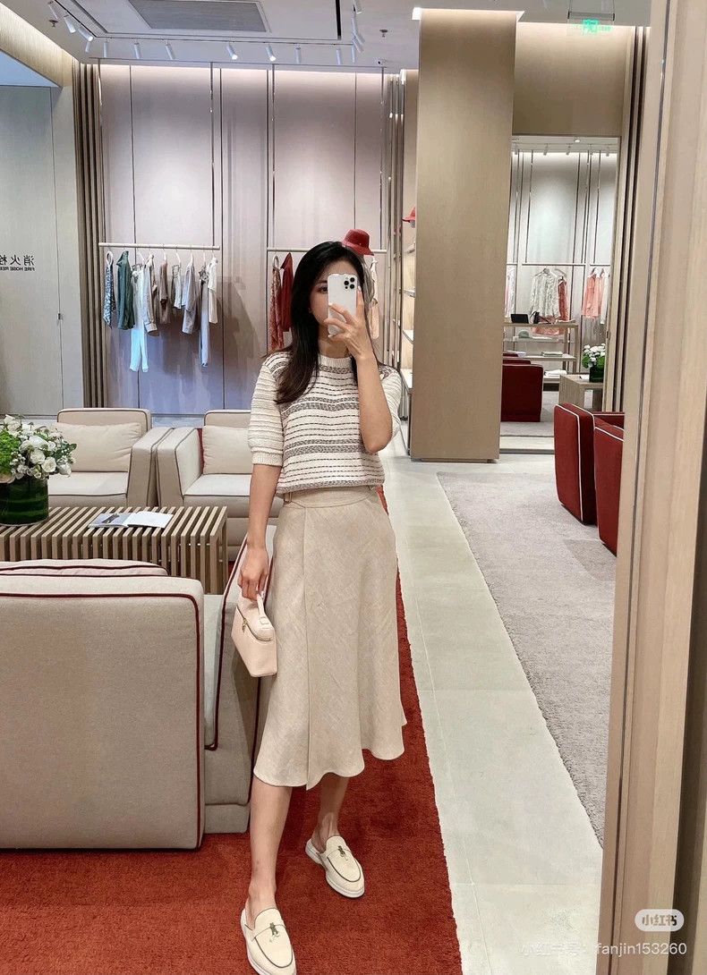 Loro Piana LORO PIANA Linen skirt Size 25" / US 0 / IT 36 - 9 Thumbnail