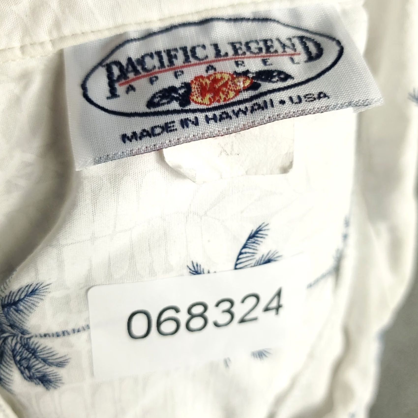 Vintage Pacific Legend Shirt Mens XL White Tropical Hawaiian Button Up Short Sleeve Size US XL / EU 56 / 4 - 8 Thumbnail