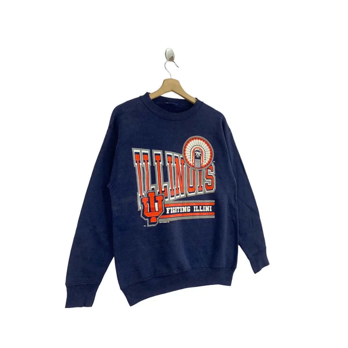 NFL × Vintage Vintage 90’ ILLINOIS FIGHTING ILLINI FOOTBALL NFL Sweatshirt Size US M / EU 48-50 / 2 - 4 Thumbnail