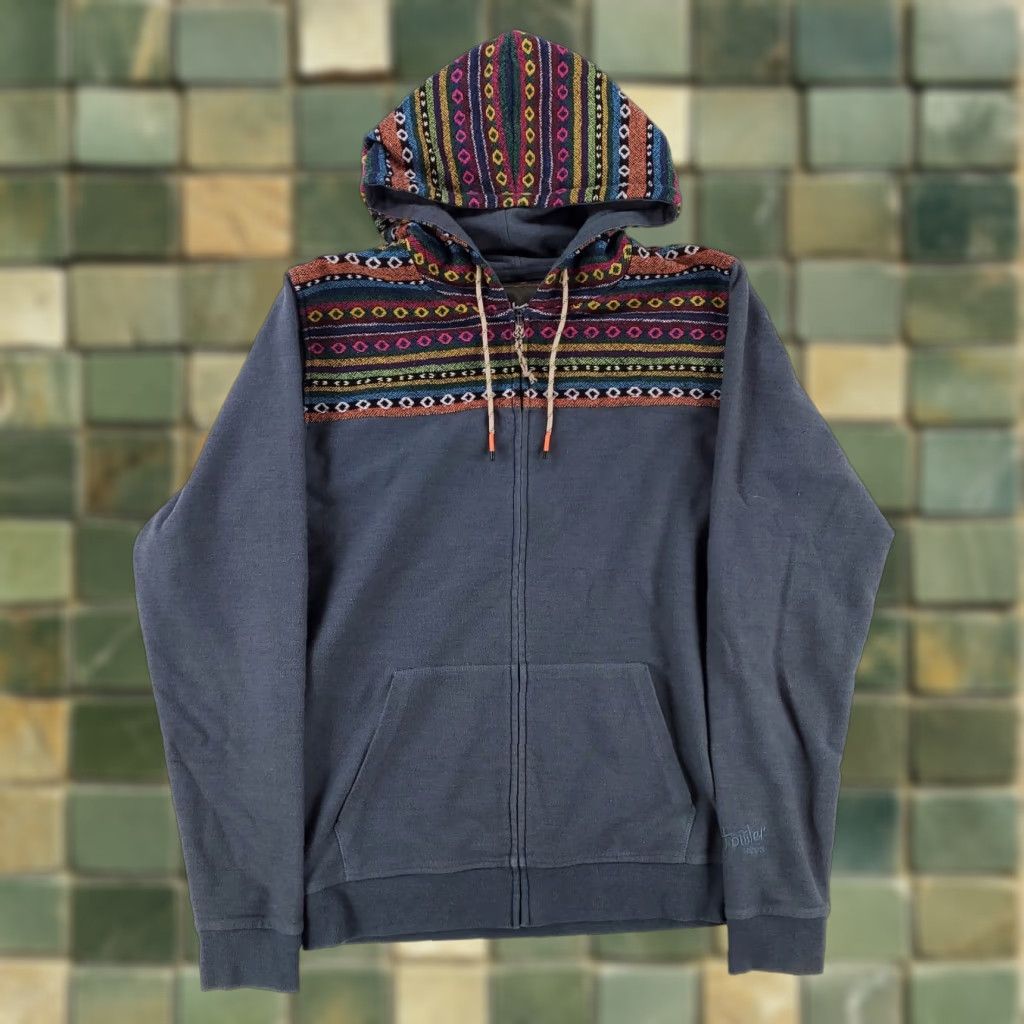 Howler Brothers Howler Bros Shaman Hoodie Full Zip Jacket Aztec Southwest Green Mens M Size US M / EU 48-50 / 2 - 1 Thumbnail