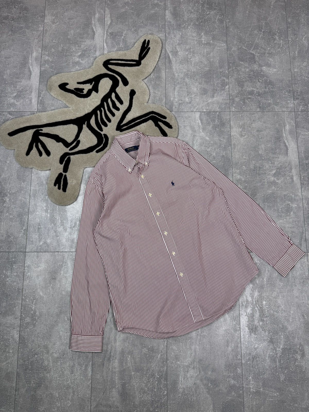 Polo Ralph Lauren × Vintage Mens Vintage Polo Ralph Lauren striped shirts button up Size US L / EU 52-54 / 3 - 1 Thumbnail