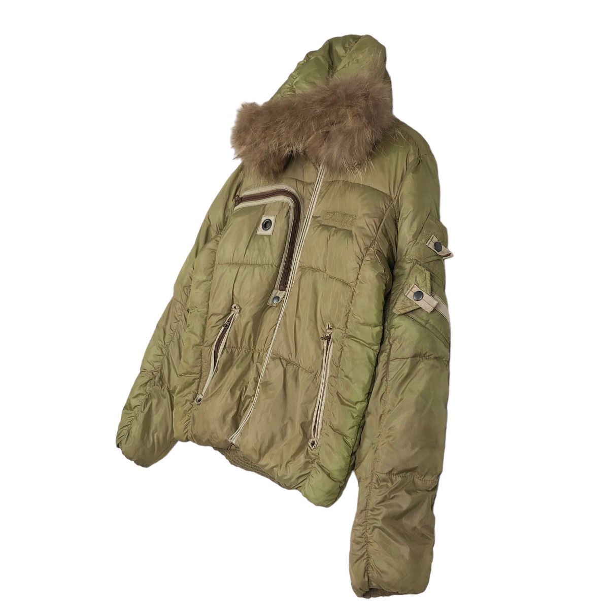 Avirex 🔥Vintage Bomber Jacket Puffer Down Avirex Varsity Mink Fur Size US M / EU 48-50 / 2 - 2 Thumbnail