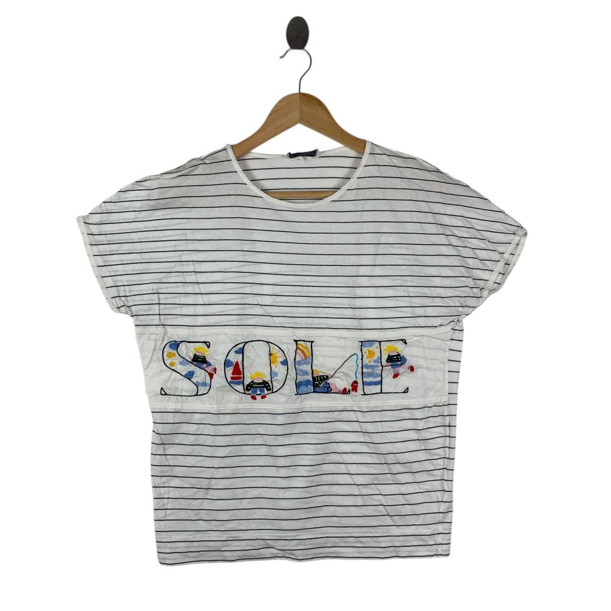 Vintage Vintage LUV TRICOT MILANO Made In Italy Sole Logo Tee Shirt Size S / US 4 / IT 40 - 3 Thumbnail