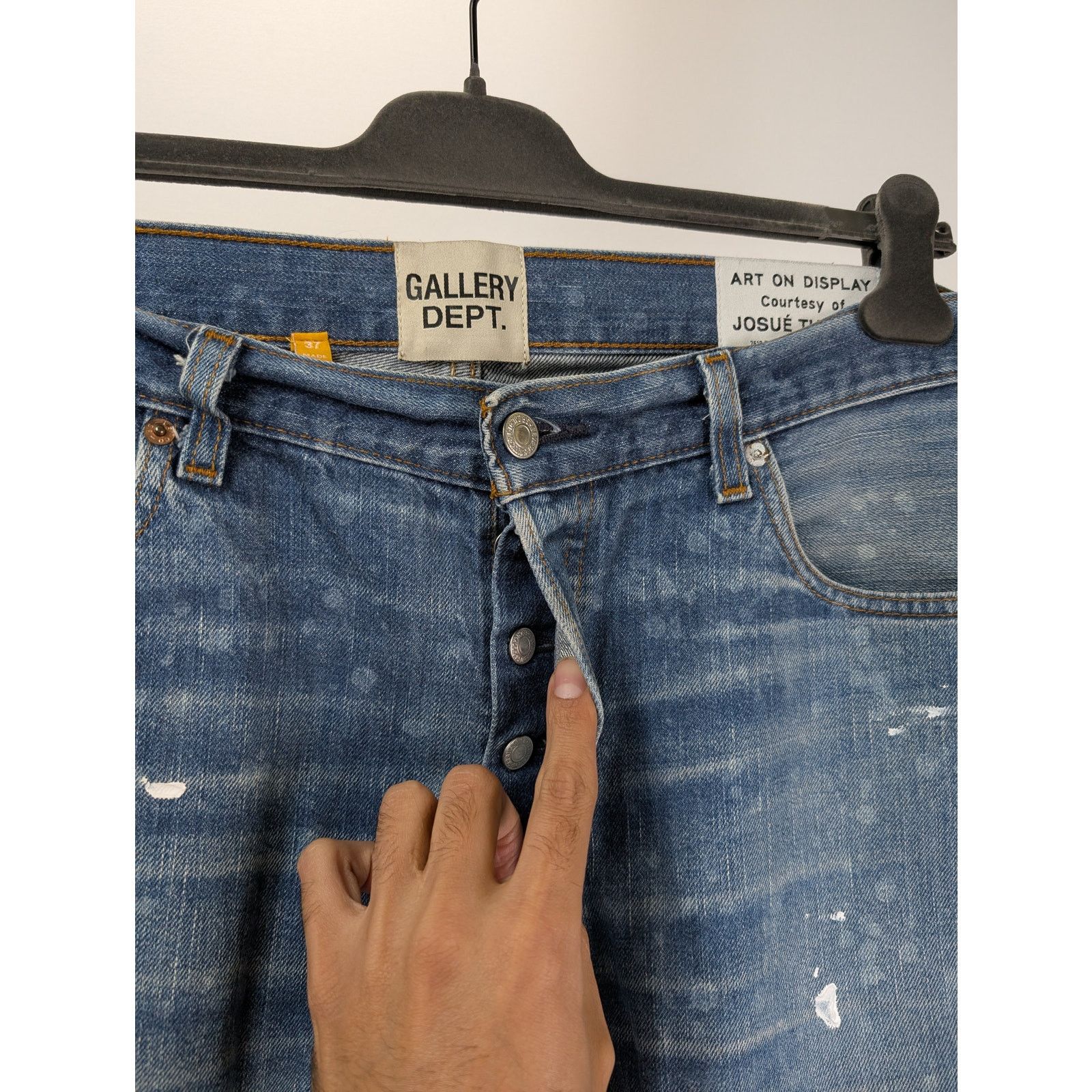 Gallery Dept. o1rshd1 Cropped Denim Jean in Blue Size US 36 / EU 52 - 7 Thumbnail