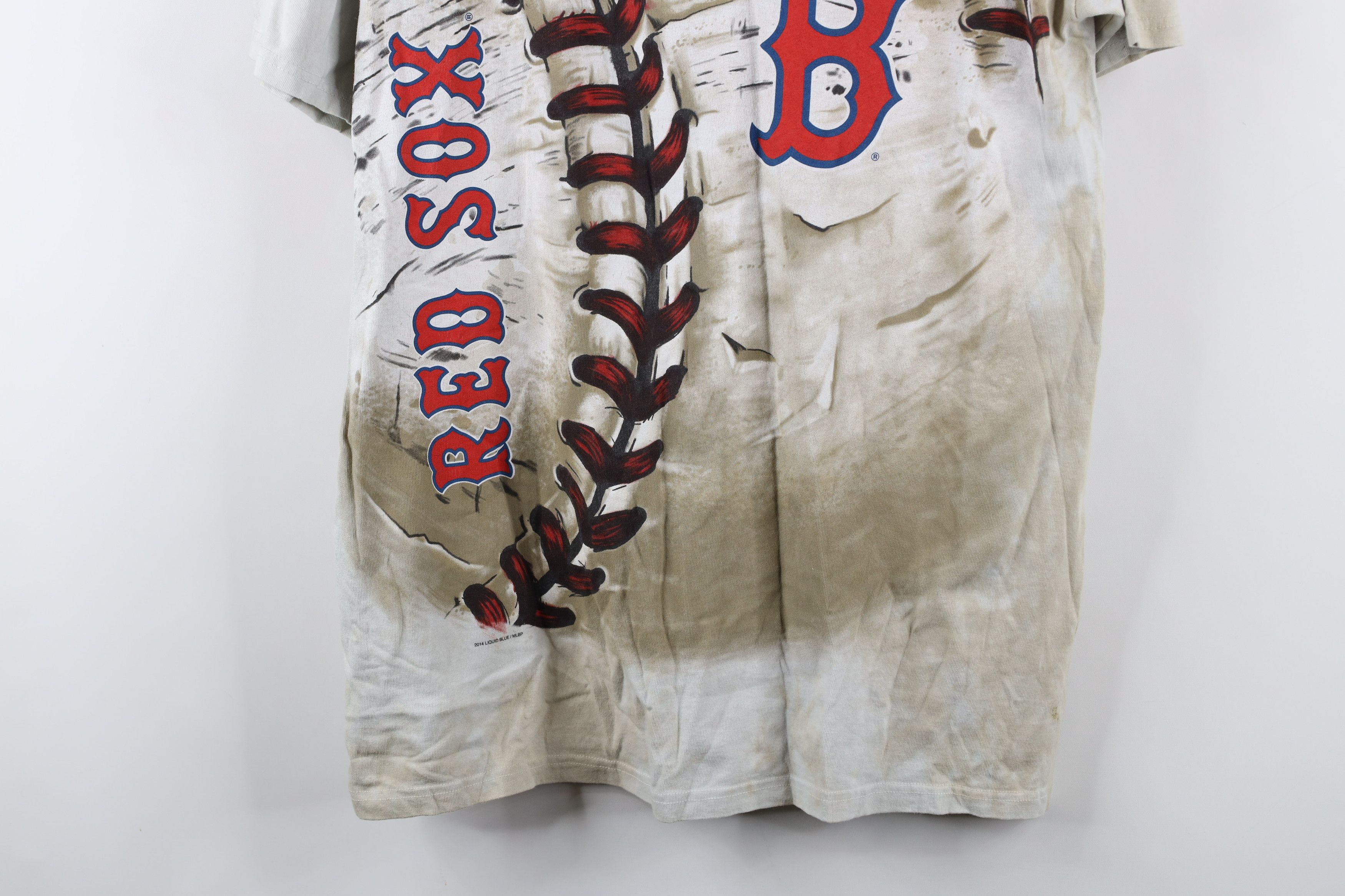 Liquid Blue × Vintage Vintage Y2K Liquid Blue Boston Red Sox Baseball T-Shirt Size US L / EU 52-54 / 3 - 3 Thumbnail