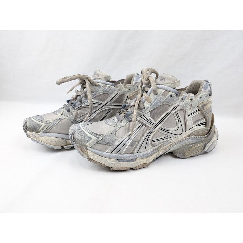 Balenciaga o1rshd1 Q:2 / Nylon/Suede/Mesh/w Runners in Beige Size US 11 / EU 44 - 17 Thumbnail