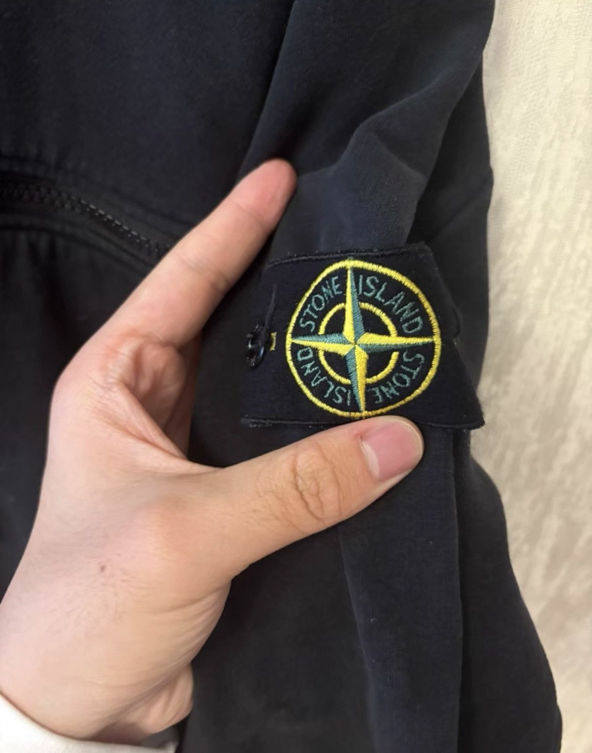 Stone Island Stone Island Black Sleeve Logo Zip-Up Jacket Size US XXL / EU 58 / 5 - 3 Thumbnail