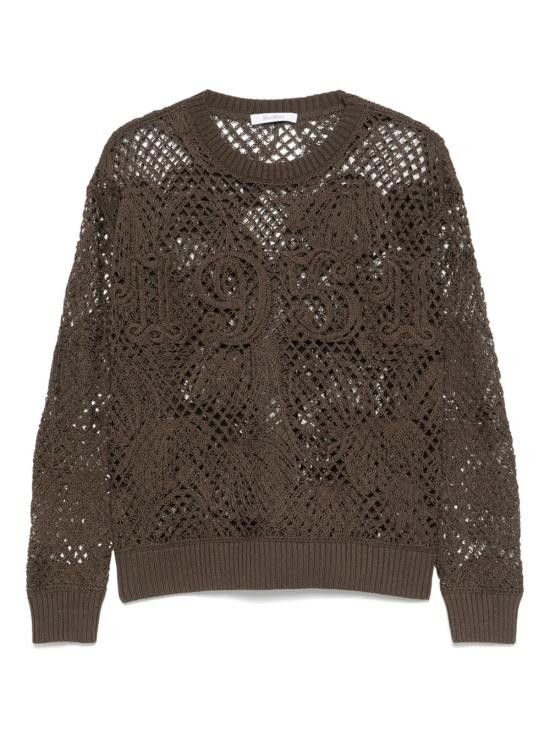 Max Mara MAX MARA Women Sweater 11361102600 001 Brown Size M / US 6-8 / IT 42-44 - 1 Thumbnail