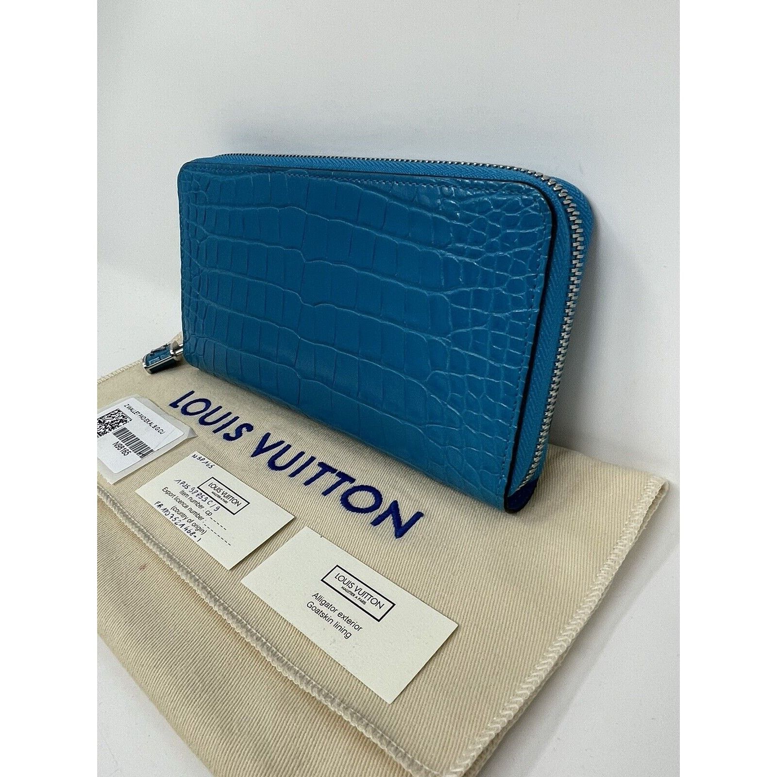 Louis Vuitton Alligator Zippy WalletLock Zipper Pull NEW Retail 7k N98165 Size ONE SIZE - 5 Thumbnail