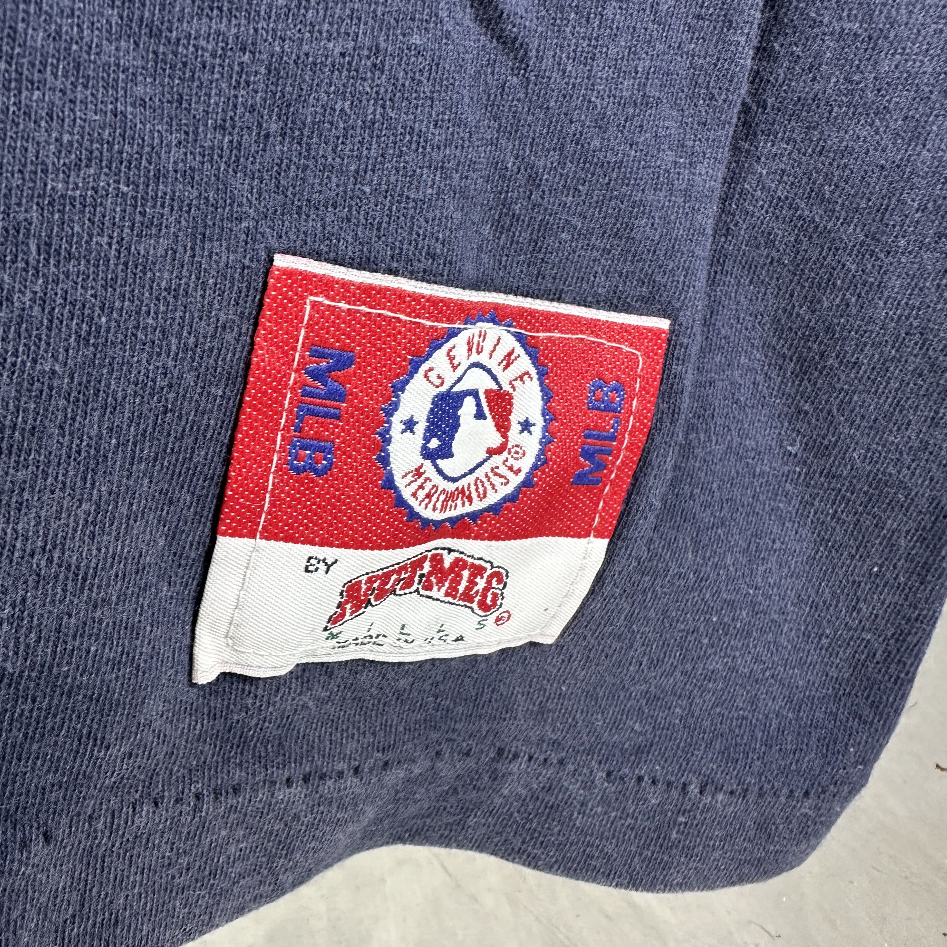 Vintage 90s Atlanta Braves Baseball MLB Nutmeg Single Stitch T-Shirt Size US L / EU 52-54 / 3 - 4 Thumbnail
