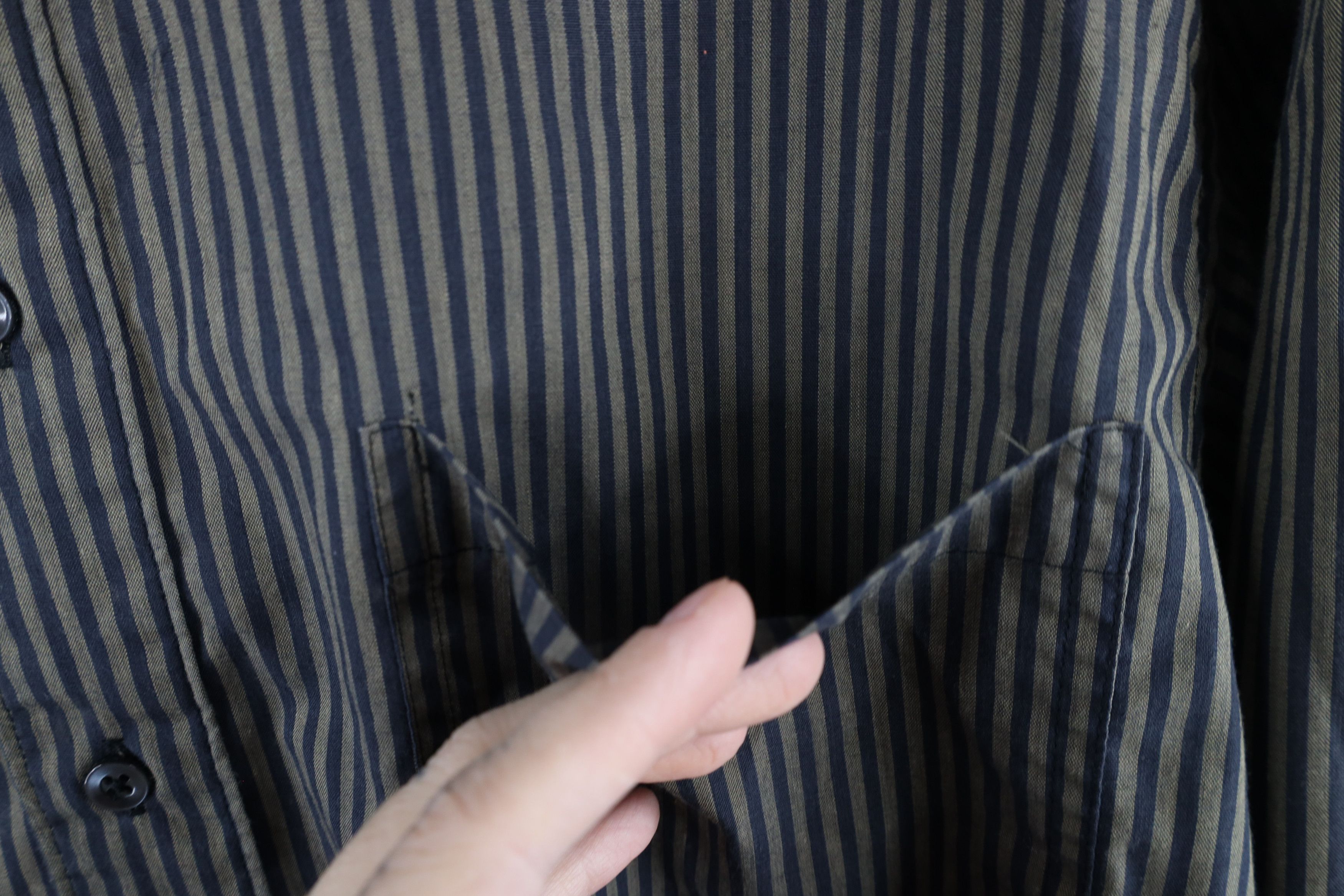 Vintage Vintage 90s Streetwear Striped Collared Button Down Shirt Size US M / EU 48-50 / 2 - 6 Thumbnail