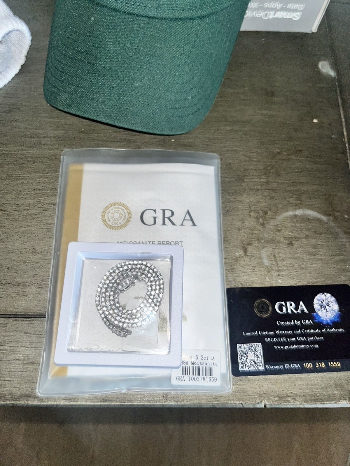 Other moissanite tennis chain 2mm 16inches Size 26 - 2 Thumbnail