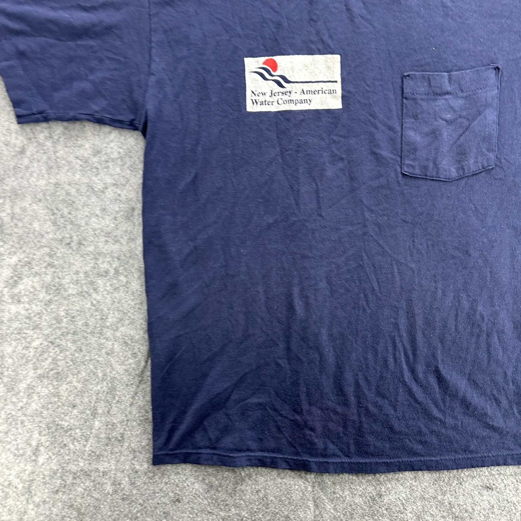 Jerzees VINTAGE New Jersey American Water Company Shirt Mens Large Pocket Jerzees 90s Size US XL / EU 56 / 4 - 4 Thumbnail
