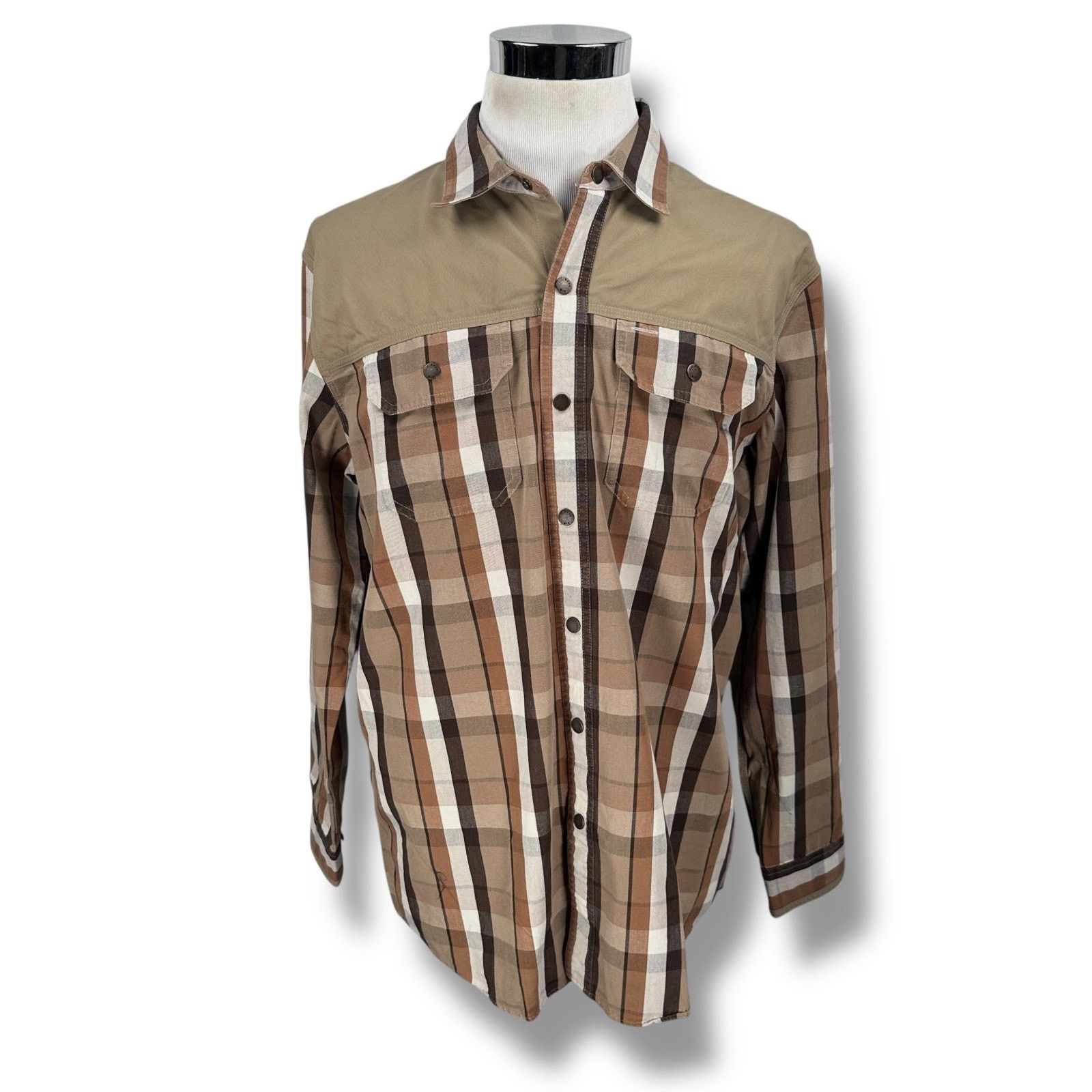 L.L. Bean LL Bean Katahdin Iron Works Shirt Men’s Large Brown Cotton Size US L / EU 52-54 / 3 - 1 Thumbnail