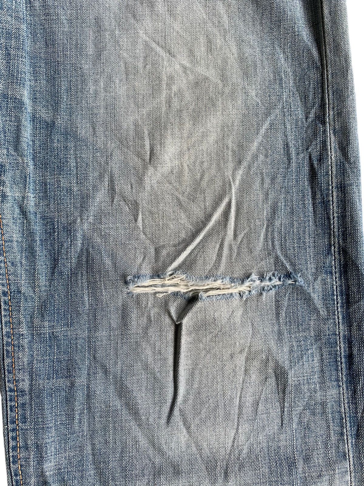 Edwin × Kapital × Vintage EDWIN 505Z SELVEDGE DISTRESSED DENIM Size US 29 - 18 Thumbnail