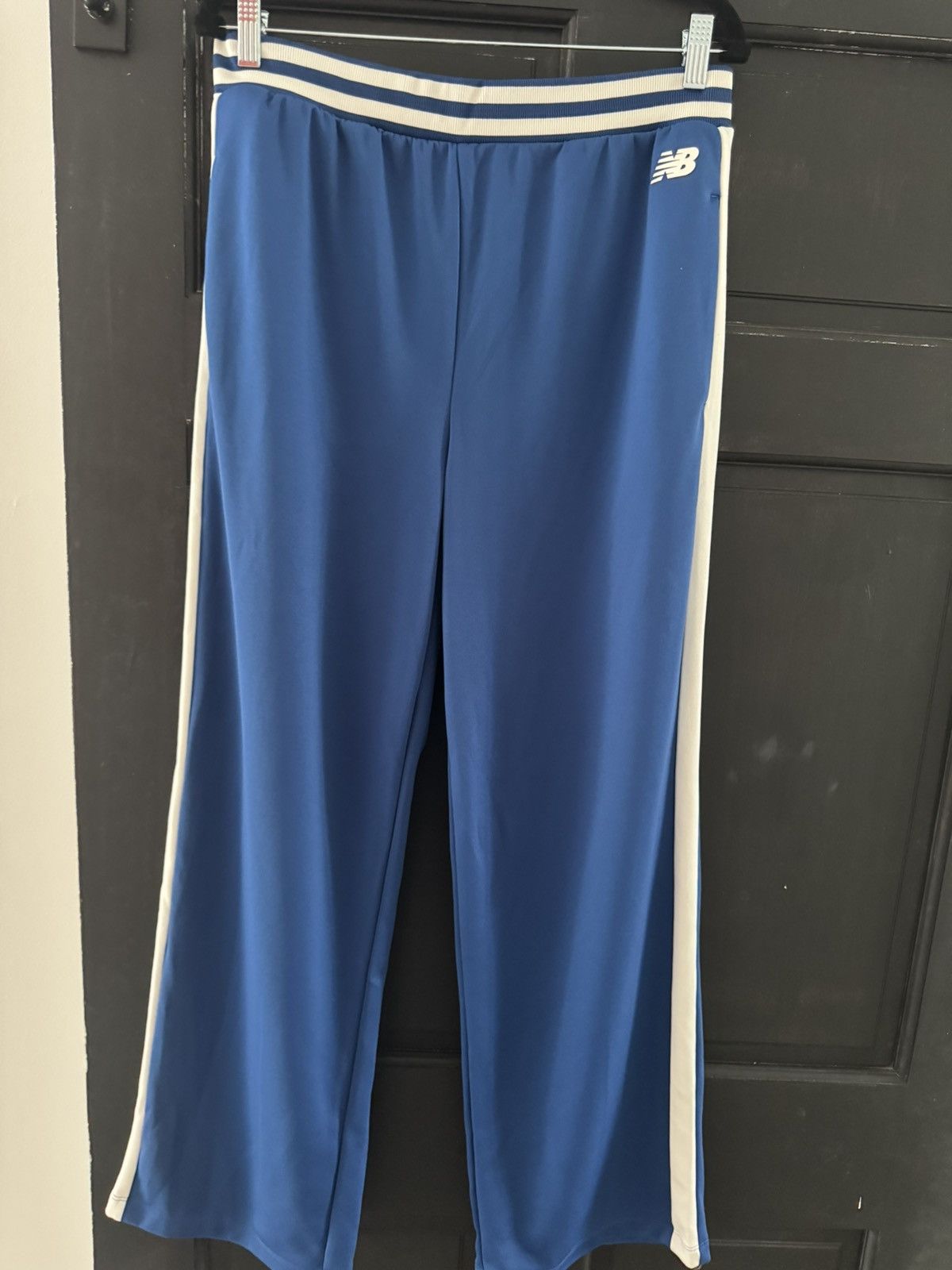 New Balance New Balance Blue Wide Leg Track Pants Size US 34 / EU 50 - 1 Thumbnail