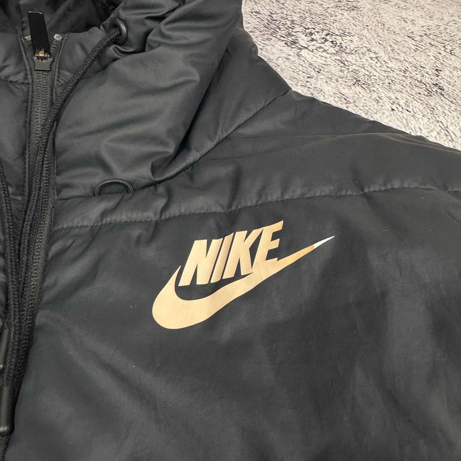 Nike Nike Sportswear Women's Black Synthetic Fill Puffer Jacket M Size M / US 6-8 / IT 42-44 - 4 Thumbnail