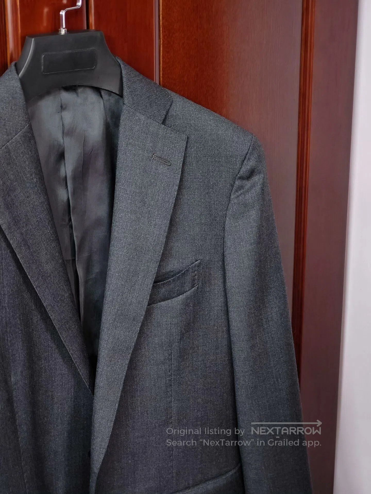 Japanese Brand Custom Italian Gray Wool Blazer. Size US S / EU 44-46 / 1 - 2 Thumbnail