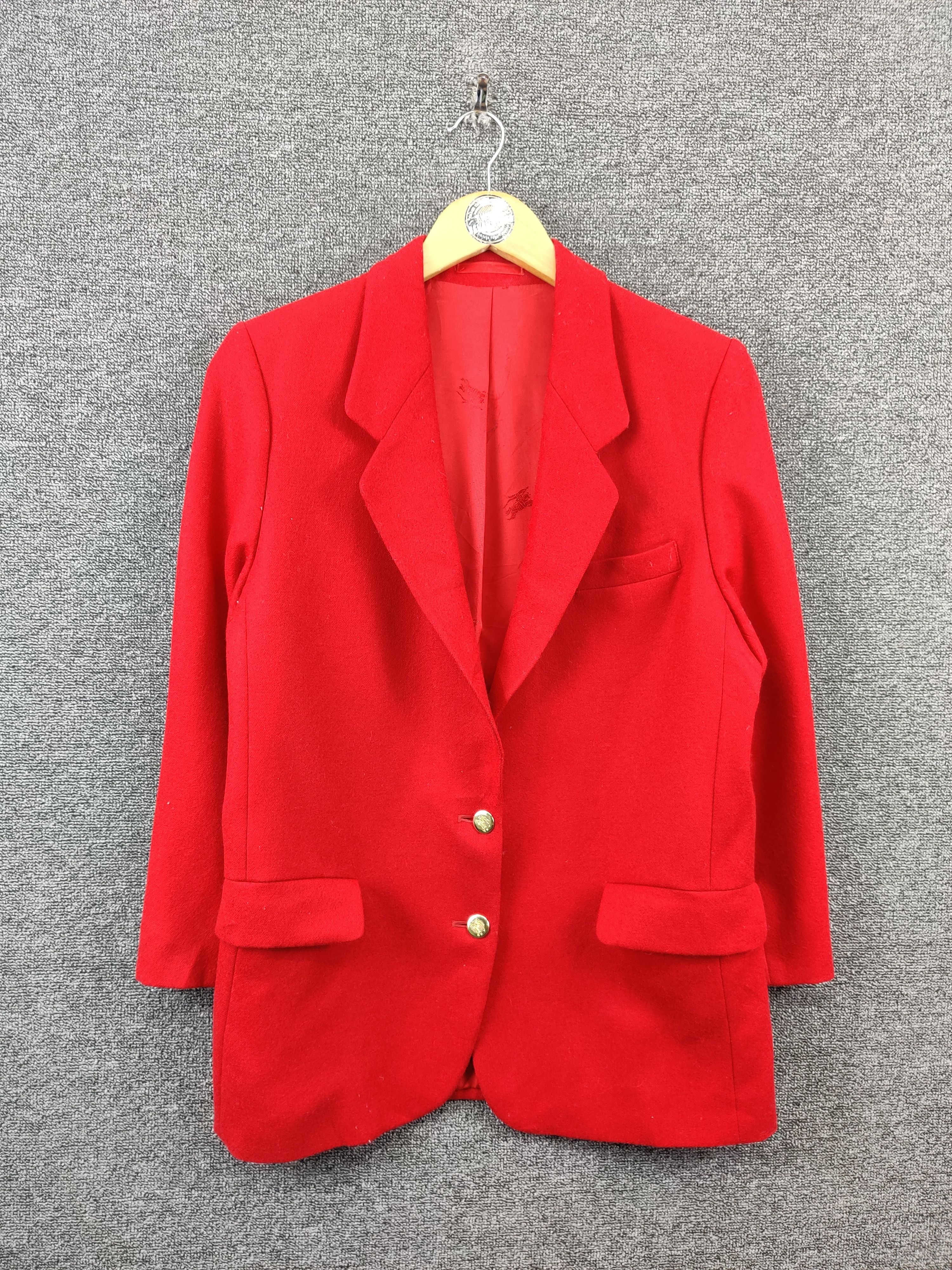 Burberry Vintage Burberry Soft Wool Single Breasted Blazer Size US M / EU 48-50 / 2 - 1 Thumbnail