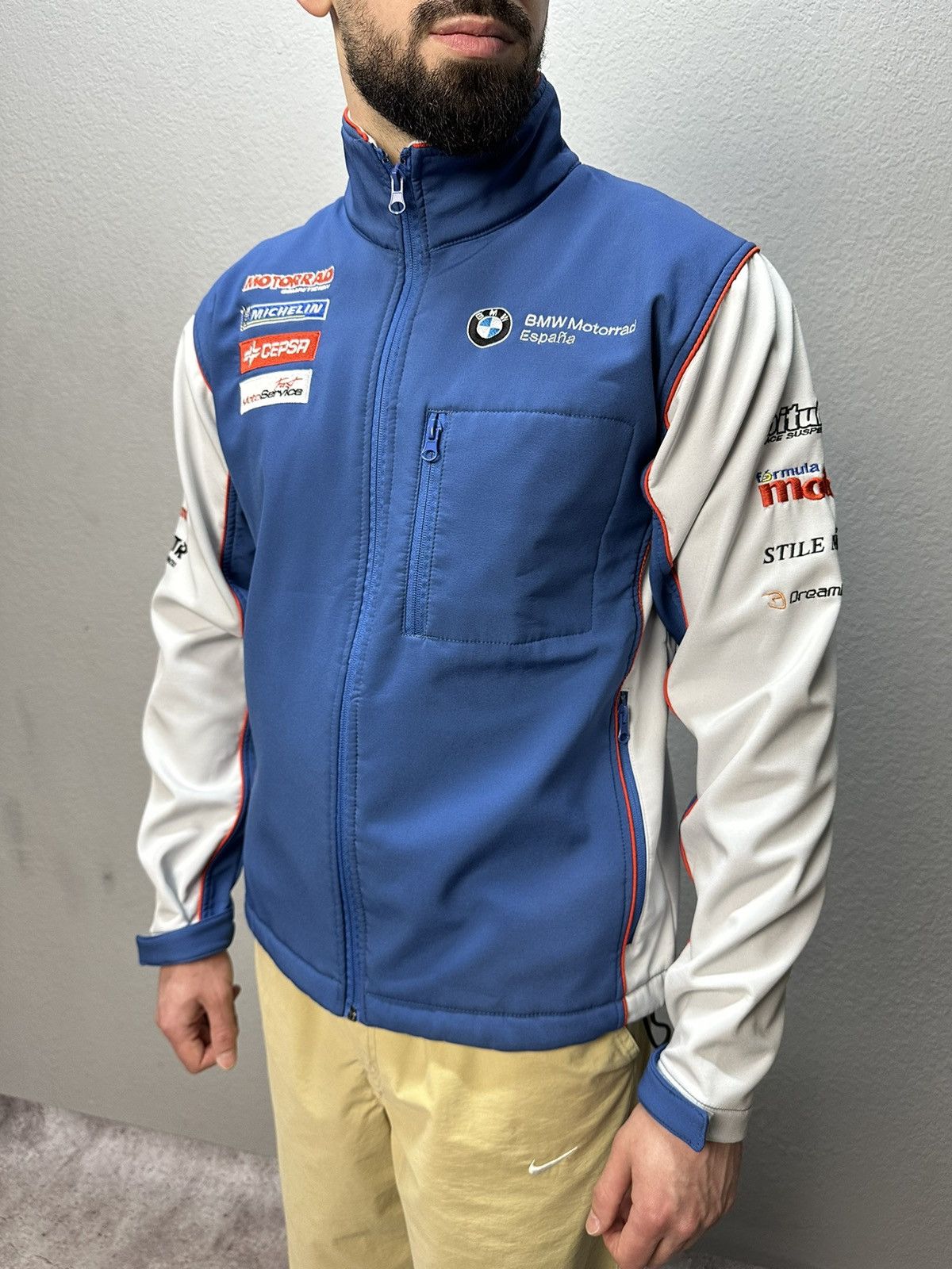 BMW Vintage BMW Motorrad Racing Jacket Y2K Streetwear Size US S / EU 44-46 / 1 - 5 Thumbnail