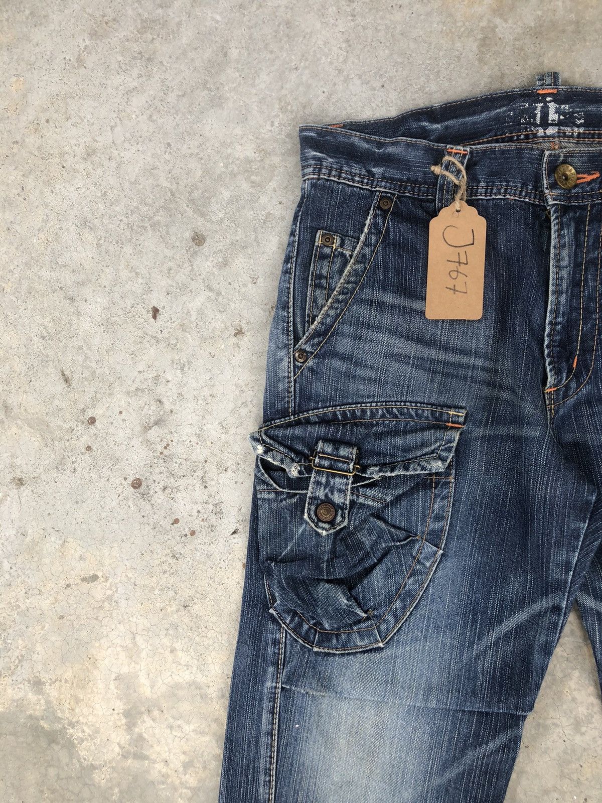 If Six Was Nine Flare Jeans Edwin Distressed Jeans Cargo Pants Size US 32 / EU 48 - 4 Thumbnail