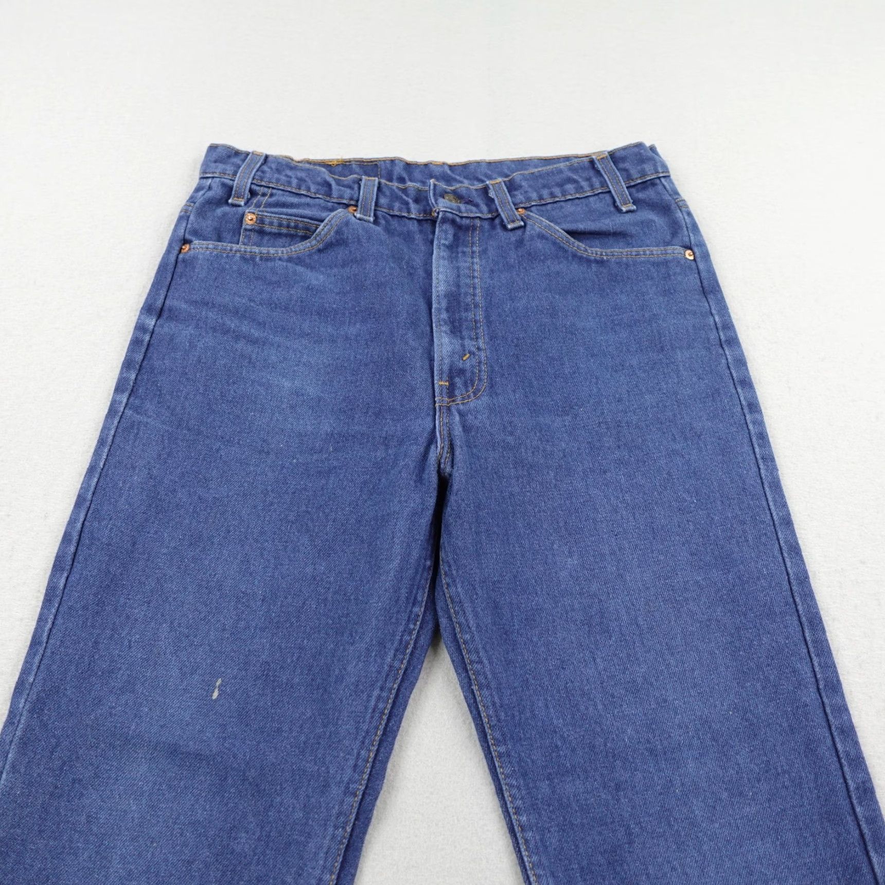 Levi's VINTAGE Levi's Jeans Mens 34x28 Bootcut Blue Denim Orange Tab 20516 0914 Faded 70s 80s Shirt/N/A? Size US 34 / EU 50 - 2 Thumbnail