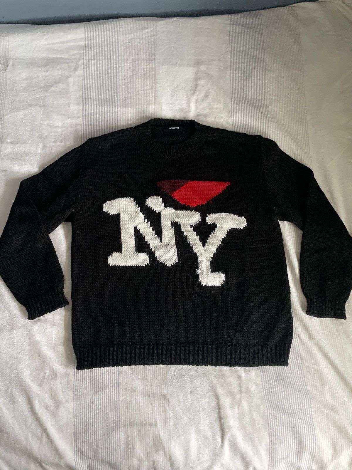 Raf Simons Raf Simons I Love NY Wool Knit Sweater FW17 Asap Rocky Size US XL / EU 56 / 4 - 14 Thumbnail