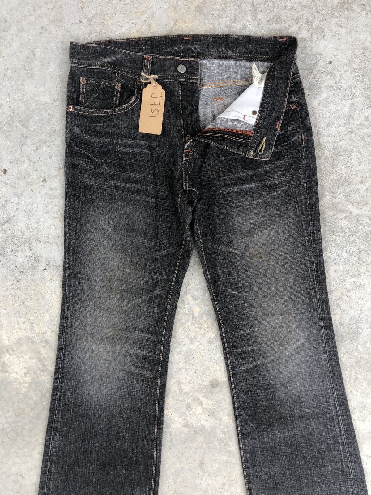 If Six Was Nine Japanese Glheart Flared Jeans Distressed Jeans Size US 33 - 3 Thumbnail
