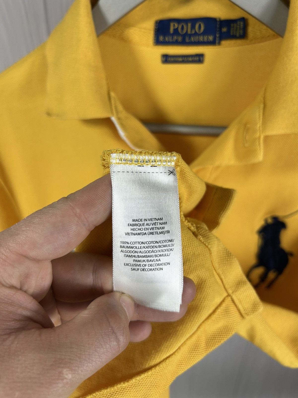 Polo Ralph Lauren Polo Ralph Lauren Big Pony Yellow Polo Size M Size US M / EU 48-50 / 2 - 10 Thumbnail